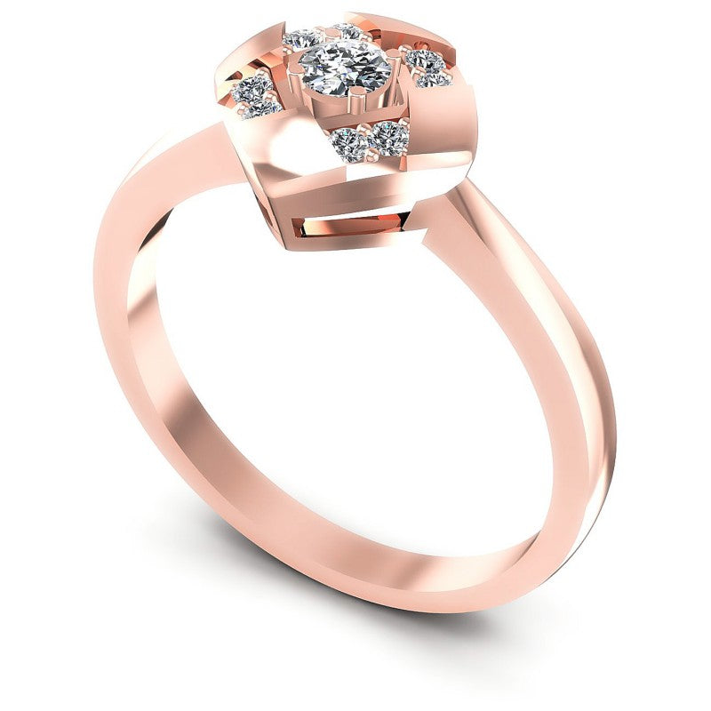 Round Diamonds 0.25CT Fashion Ring in 18KT White Gold