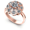 Round Diamonds 1.30CT Fashion Ring in 18KT White Gold