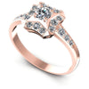Round Diamonds 0.65CT Fashion Ring in 18KT White Gold