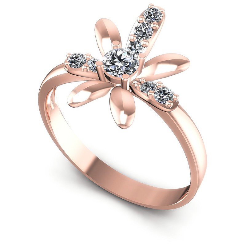 Round Diamonds 0.35CT Fashion Ring in 18KT White Gold