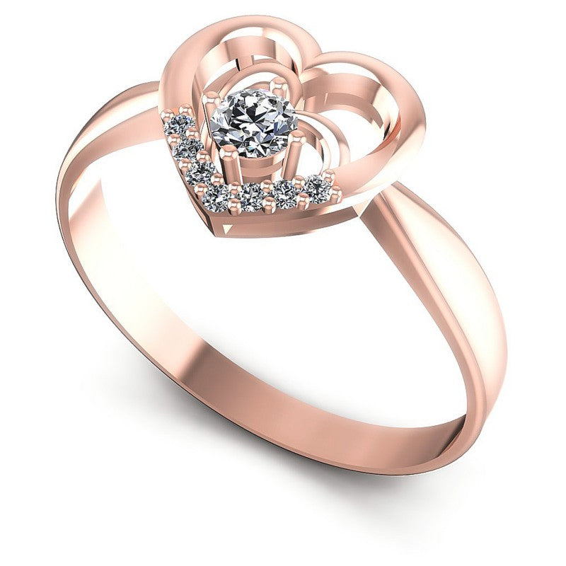 Round Diamonds 0.20CT Fashion Ring in 18KT White Gold