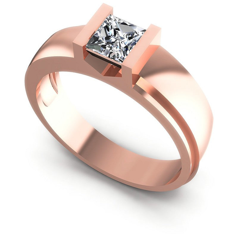 Princess Diamonds 0.35CT Solitaire Ring in 18KT White Gold