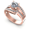 Round Diamonds 0.85CT Engagement Ring in 18KT White Gold