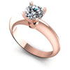 Round Diamonds 0.35CT Solitaire Ring in 18KT White Gold