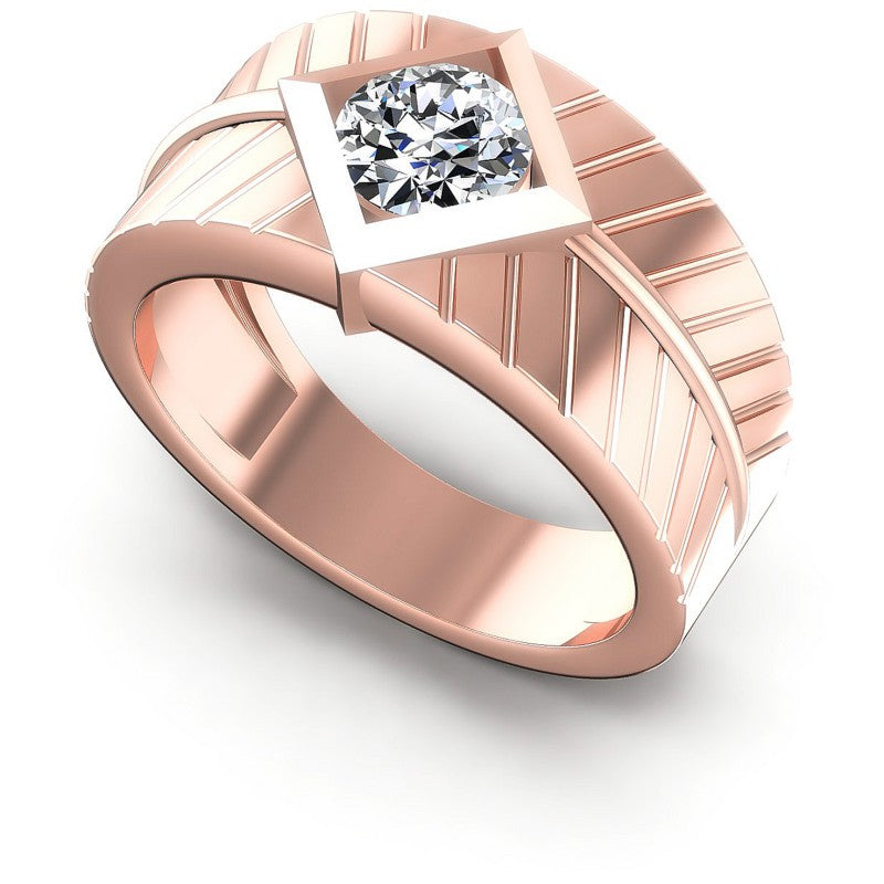 Round Diamonds 0.35CT Solitaire Ring in 18KT White Gold