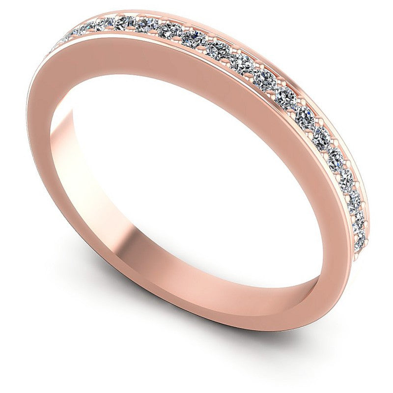 Round Diamonds 0.30CT Diamonds Wedding Band in 18KT White Gold