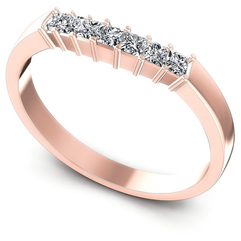 Princess Diamonds 0.40CT Diamonds Wedding Band in 18KT White Gold