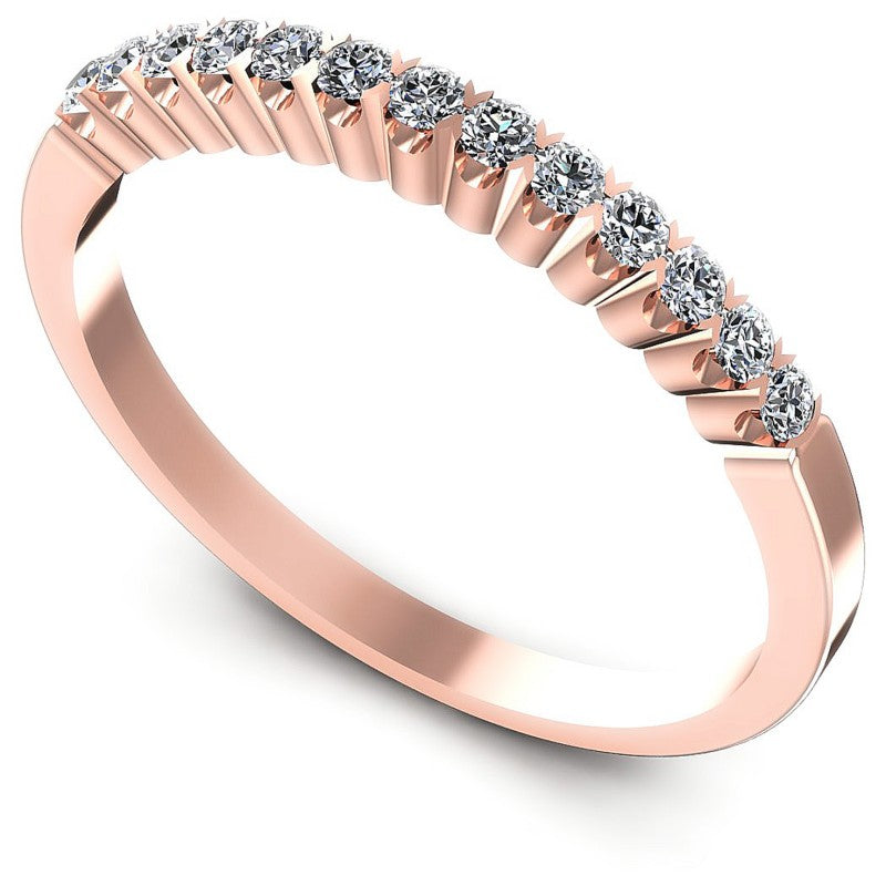 Round Diamonds 0.25CT Diamonds Wedding Band in 18KT White Gold