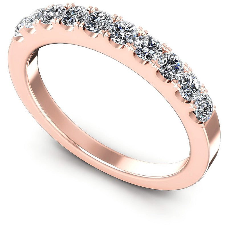 Round Diamonds 0.60CT Diamonds Wedding Band in 18KT White Gold