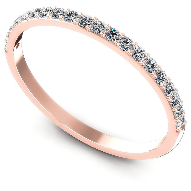Round Diamonds 0.25CT Diamonds Wedding Band in 18KT White Gold