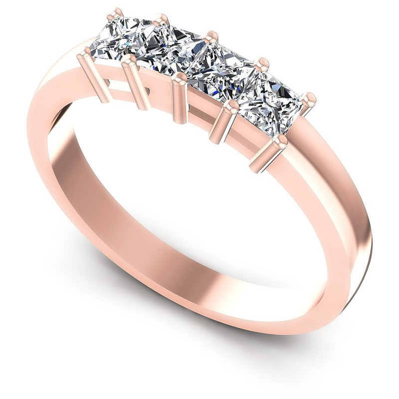 Princess Diamonds 0.80CT Diamonds Wedding Band in 18KT White Gold