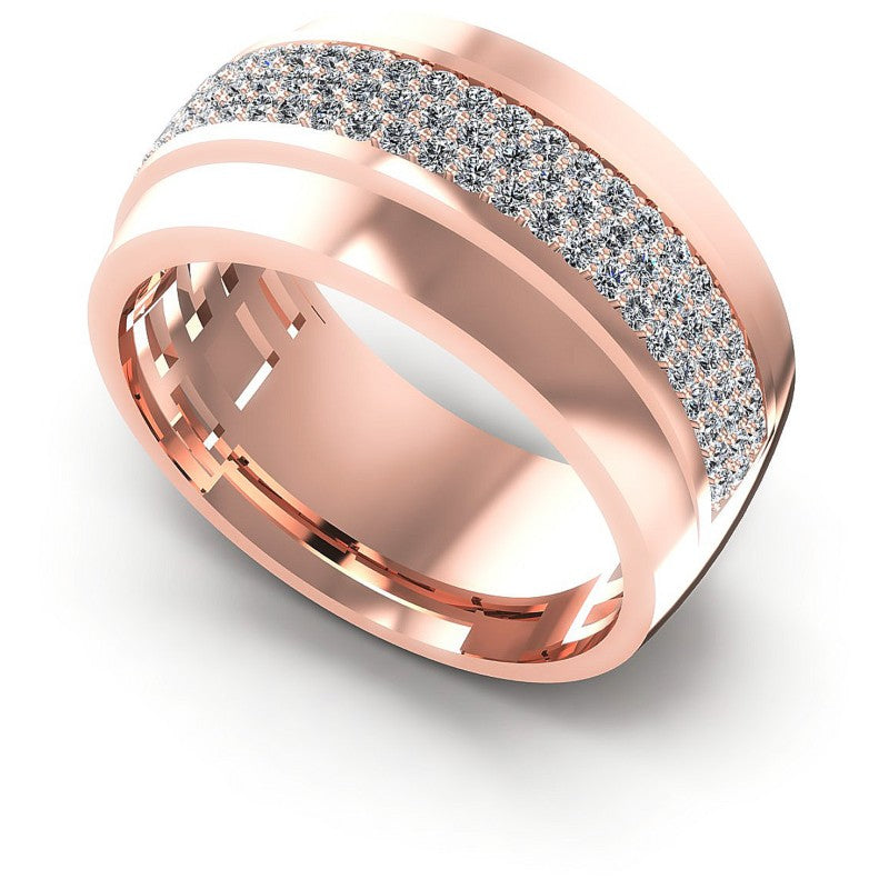 Round Diamonds 0.65CT Diamonds Wedding Band in 18KT White Gold