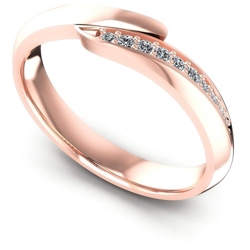Round Diamonds 0.25CT Diamonds Wedding Band in 18KT White Gold