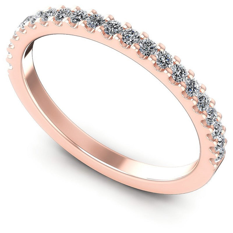 Round Diamonds 0.30CT Diamonds Wedding Band in 18KT White Gold