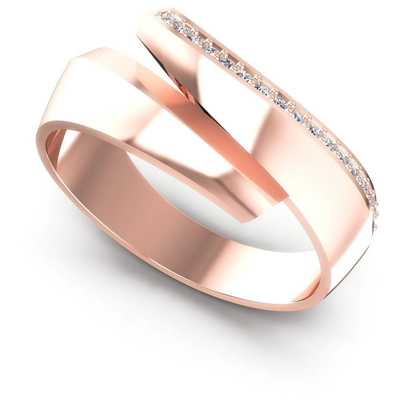 Round Diamonds 0.15CT Diamonds Wedding Band in 18KT White Gold