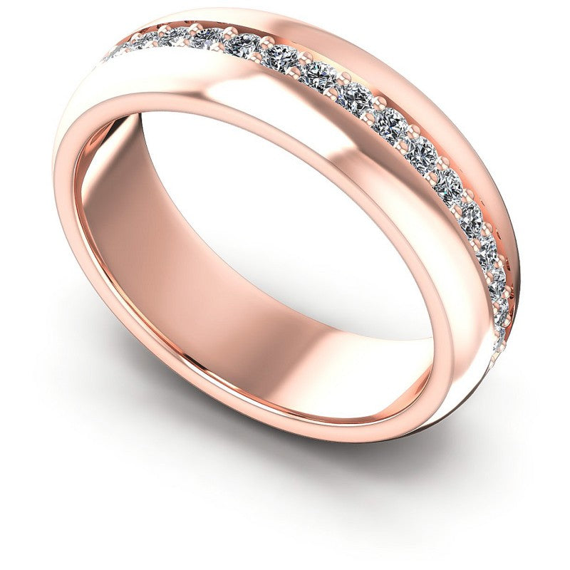 Round Diamonds 0.40CT Diamonds Wedding Band in 18KT White Gold