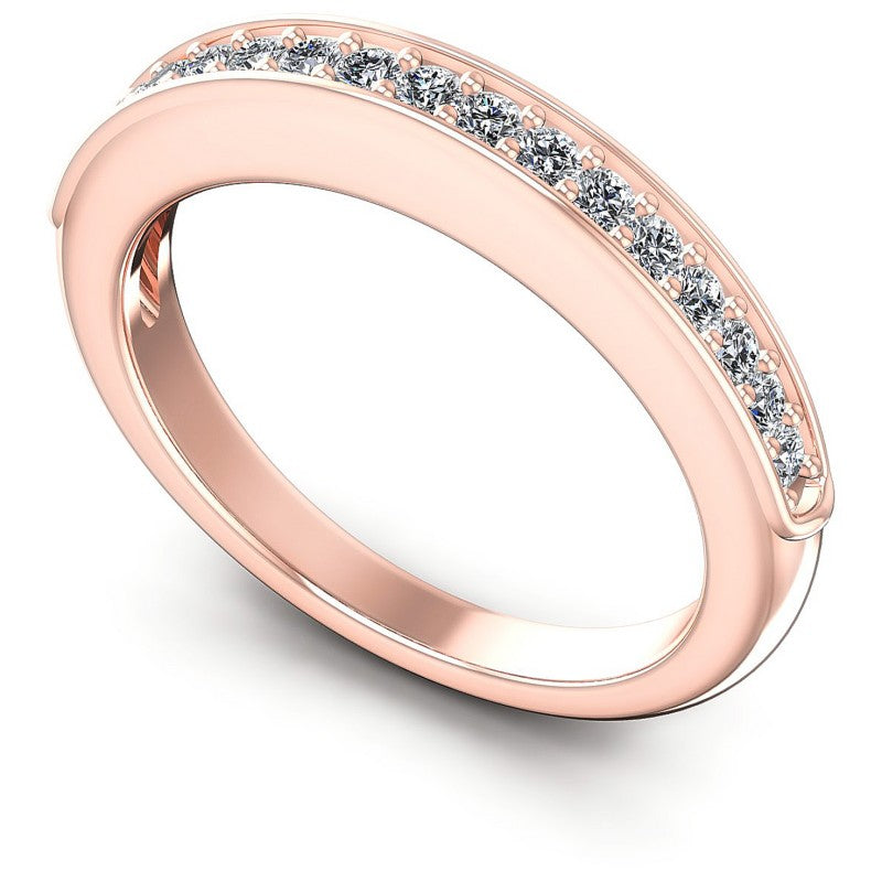Round Diamonds 0.35CT Diamonds Wedding Band in 18KT White Gold