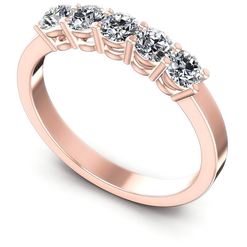 Round Diamonds 0.70CT Diamonds Wedding Band in 18KT White Gold