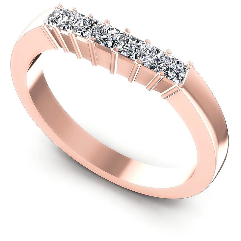 Princess Diamonds 0.45CT Diamonds Wedding Band in 18KT White Gold