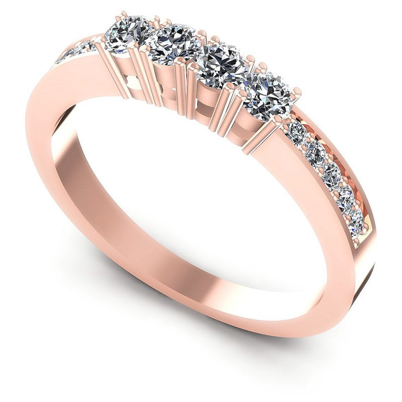 Round Diamonds 0.60CT Diamonds Wedding Band in 18KT White Gold