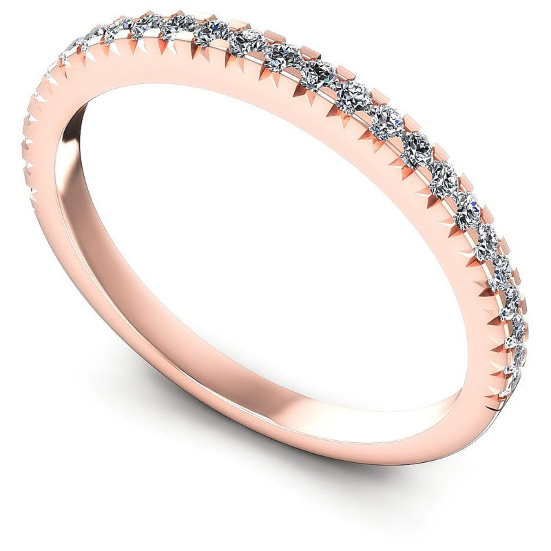 Round Diamonds 0.30CT Diamonds Wedding Band in 18KT White Gold