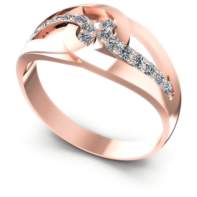 Round Diamonds 0.35CT Diamonds Wedding Band in 18KT White Gold