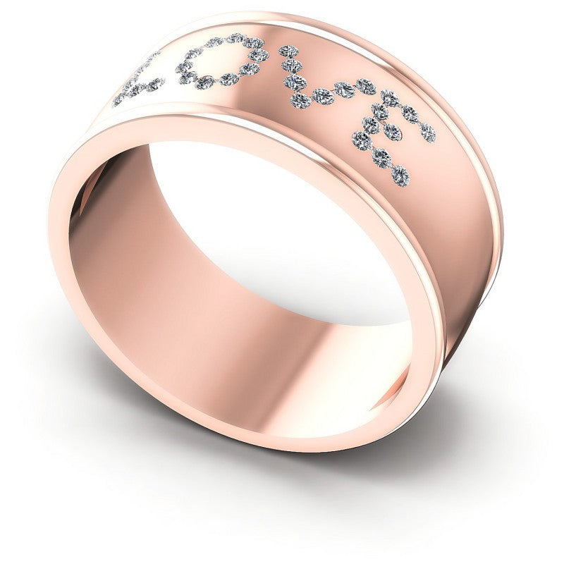 Round Diamonds 0.20CT Diamonds Wedding Band in 18KT White Gold