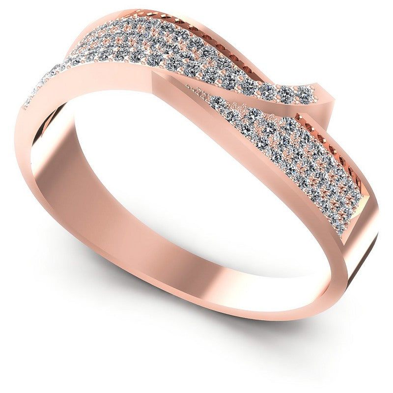 Round Diamonds 0.50CT Diamonds Wedding Band in 18KT White Gold