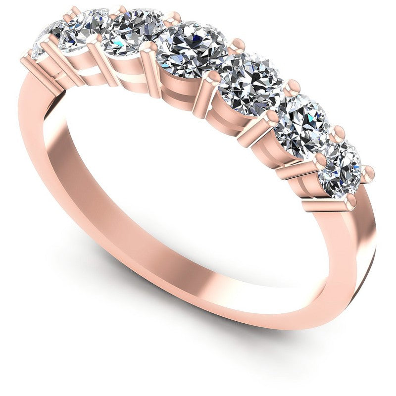 Round Diamonds 0.90CT Diamonds Wedding Band in 18KT White Gold