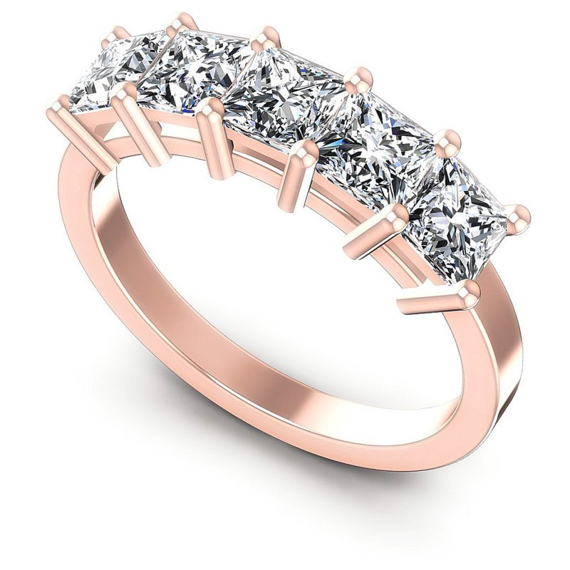 Princess Diamonds 1.65CT Diamonds Wedding Band in 18KT White Gold