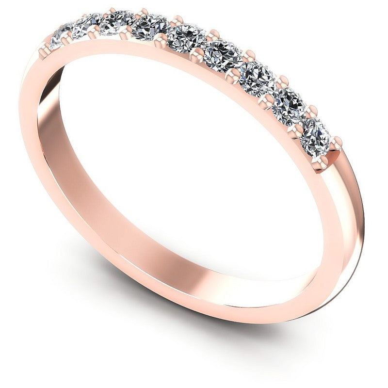 Round Diamonds 0.30CT Diamonds Wedding Band in 18KT White Gold