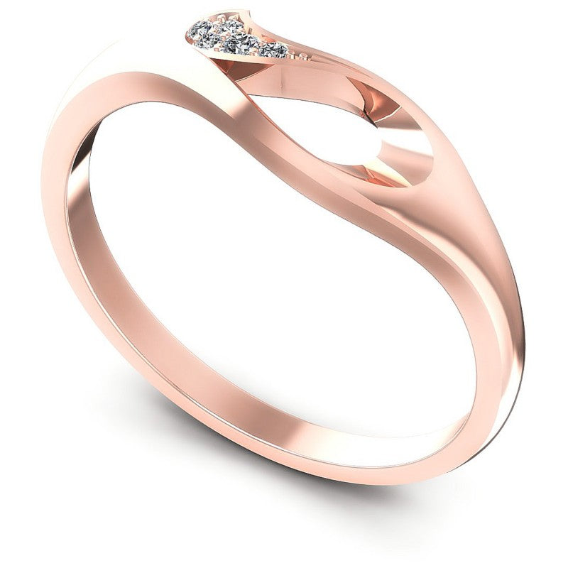Round Diamonds 0.15CT Diamonds Wedding Band in 18KT White Gold