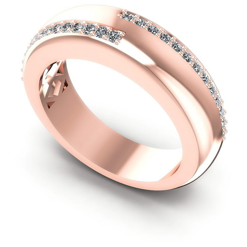 Round Diamonds 0.35CT Diamonds Wedding Band in 18KT White Gold
