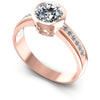 Round Diamonds 0.50CT Engagement Ring in 18KT White Gold