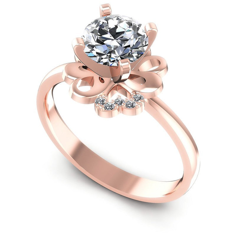 Round Diamonds 0.40CT Engagement Ring in 18KT White Gold