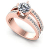 Round Diamonds 0.80CT Engagement Ring in 18KT White Gold