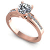 Round Diamonds 0.55CT Engagement Ring in 18KT White Gold