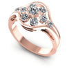 Round Diamonds 0.70CT Fashion Ring in 18KT White Gold