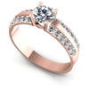Round Diamonds 0.75CT Engagement Ring in 18KT White Gold