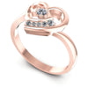 Round Diamonds 0.25CT Fashion Ring in 18KT White Gold