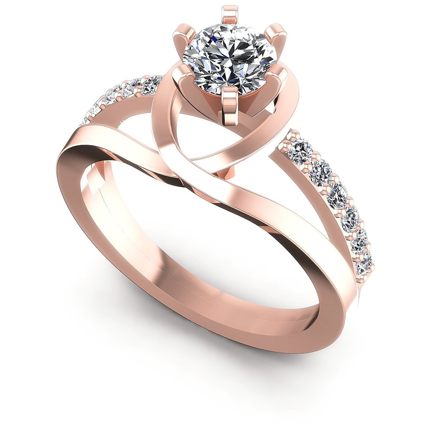 0.60CT Round  Cut Diamonds Engagement Rings