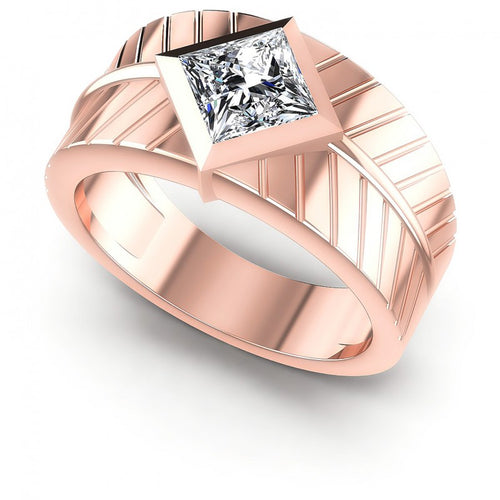 Princess Diamonds 0.35CT Solitaire Ring in 18KT White Gold