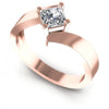 Princess Diamonds 0.35CT Solitaire Ring in 18KT White Gold