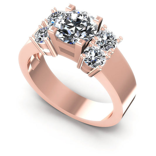 1.35CT Round  Cut Diamonds Engagement Rings