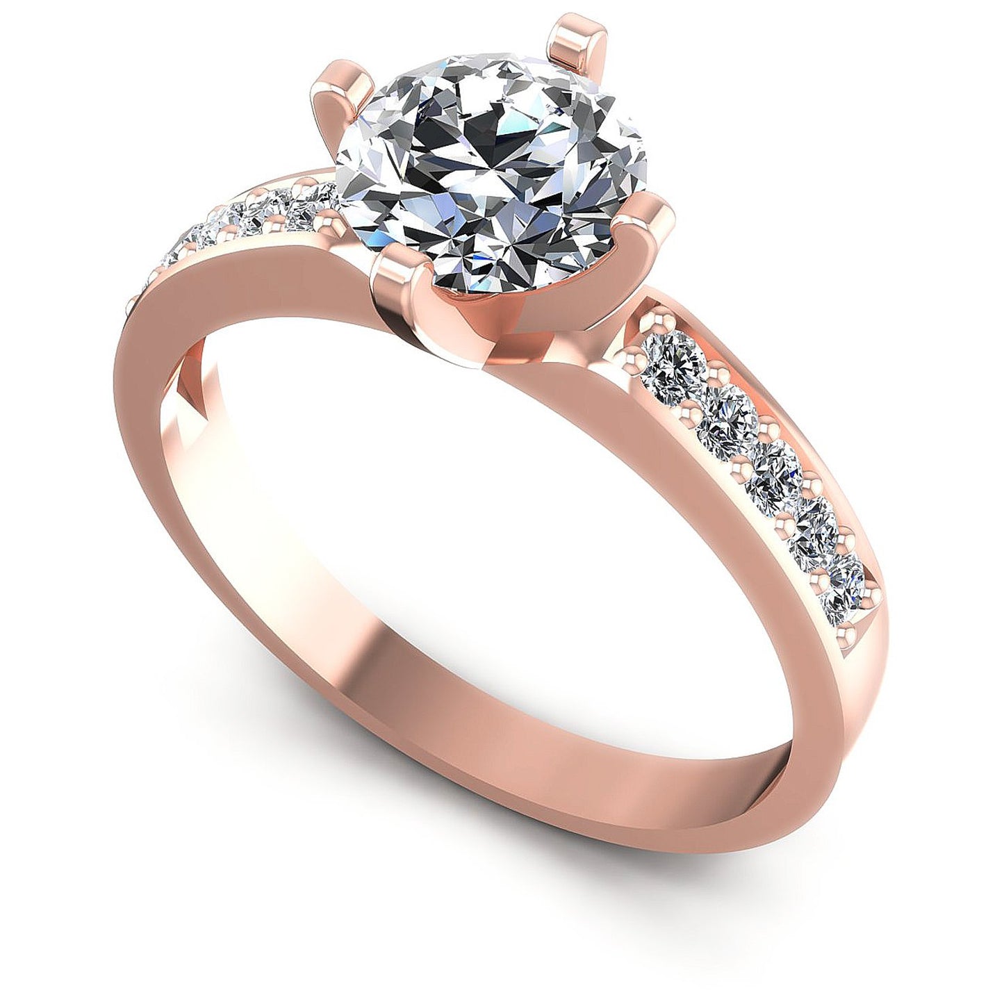 0.65CT Round  Cut Diamonds Engagement Rings