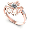 Round Cut Diamonds Fashion Ring in 18KT White Gold