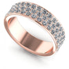 Round Cut Diamonds Eternity Ring in 18KT White Gold
