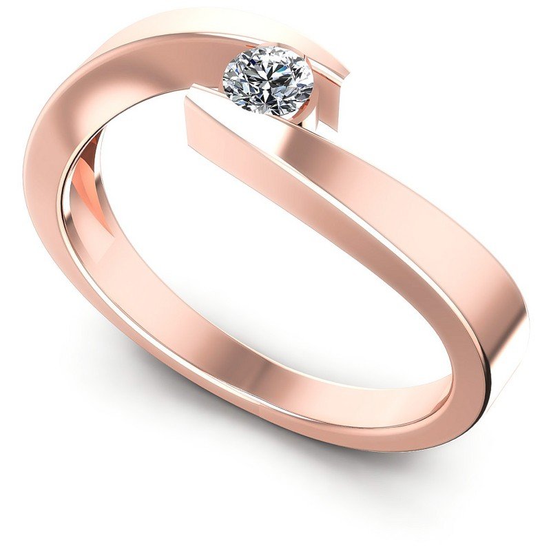 Round Cut Diamonds Mens Ring in 18KT White Gold