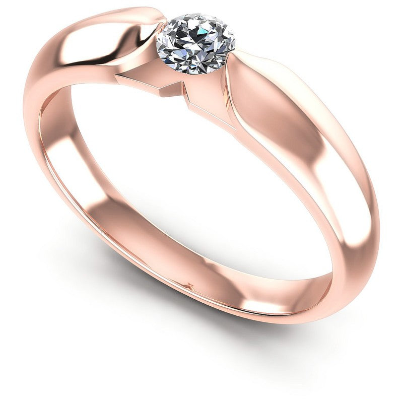 Round Cut Diamonds Mens Ring in 18KT White Gold