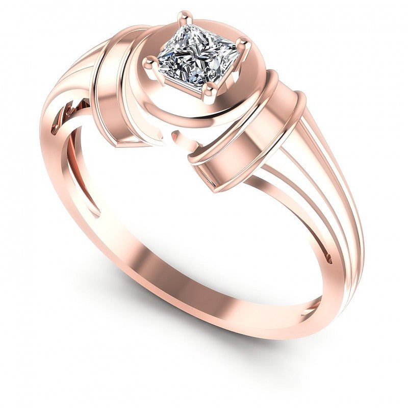 Princess Diamonds 0.35CT Solitaire Ring in 18KT White Gold